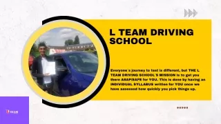 Crash Courses Manchester|L TEAM DRIVING SCHOOL