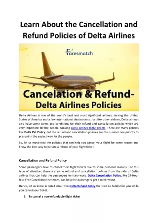 learn about the cancellation and refund policies