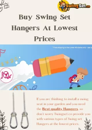Buy Swing Set Hangers At Lowest Prices | Swingset.co
