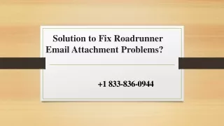solution to fix roadrunner email attachment