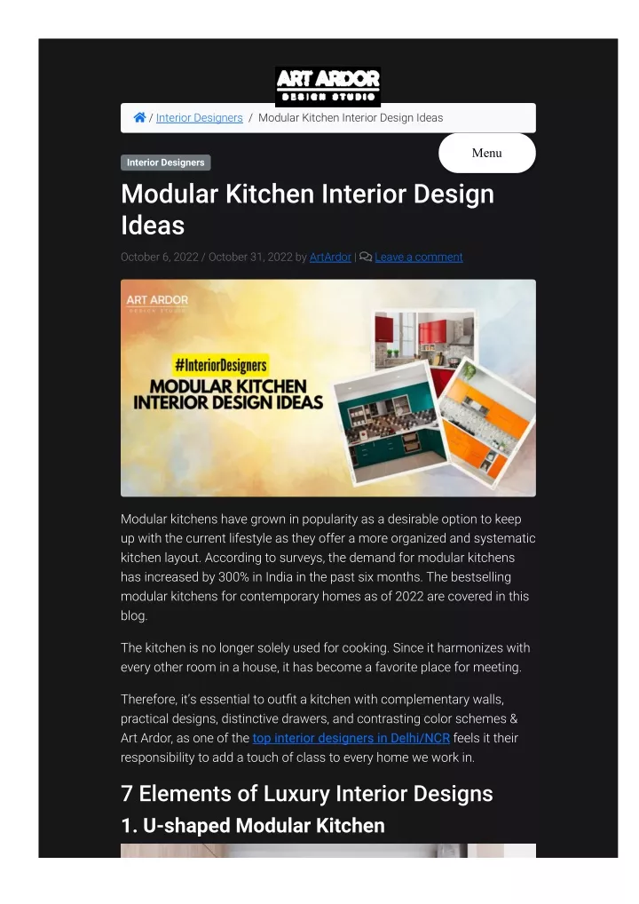 interior designers modular kitchen interior