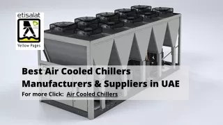 Best Air Cooled Chillers Manufacturers & Suppliers in UAE