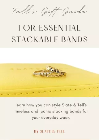 Fall’s Gift Guide for Essential Stackable Bands