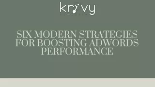 Six Modern Strategies for Boosting AdWords Performance