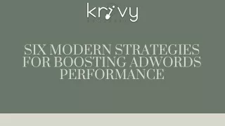 six modern strategies for boosting adwords