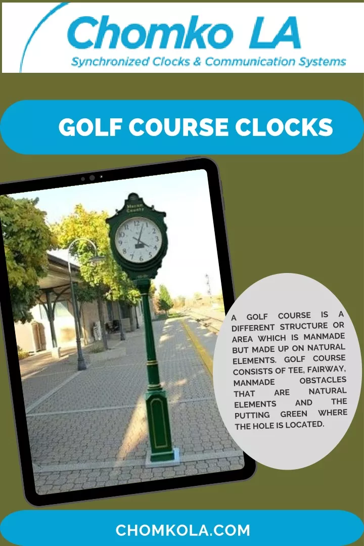 golf course clocks