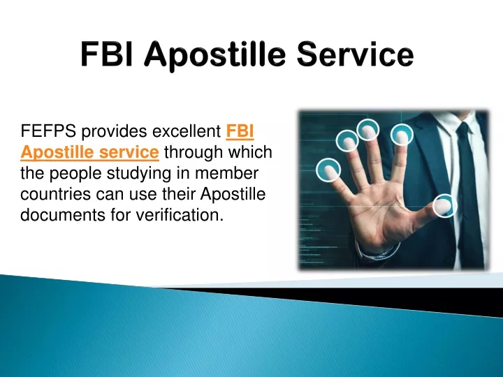 fbi apostille service