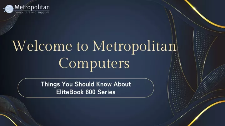 welcome to metropolitan computers