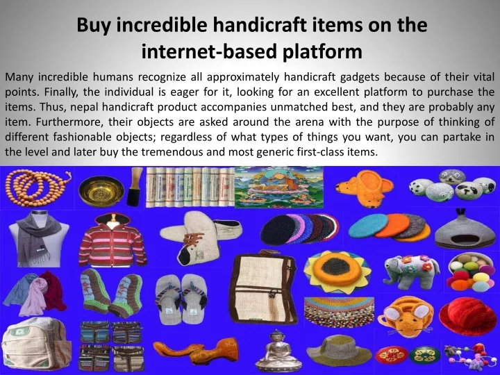 buy incredible handicraft items on the internet