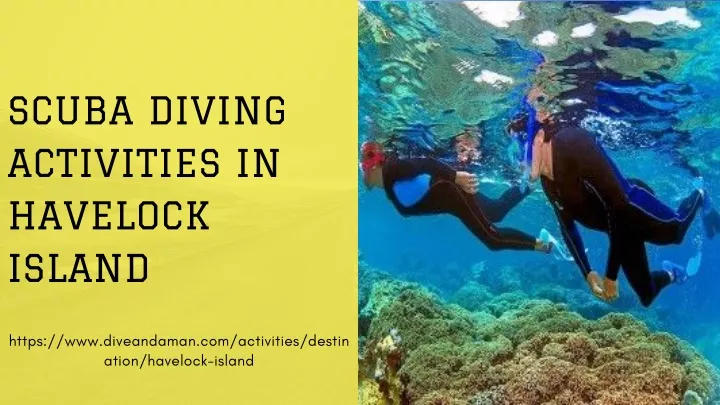 scuba diving activities in havelock island