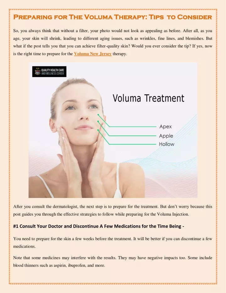 preparing for the voluma therapy tips to consider
