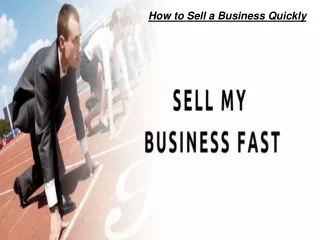 One Of The Best sell a business fast in South Africa