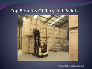 Top Benefits Of Recycled Pallets