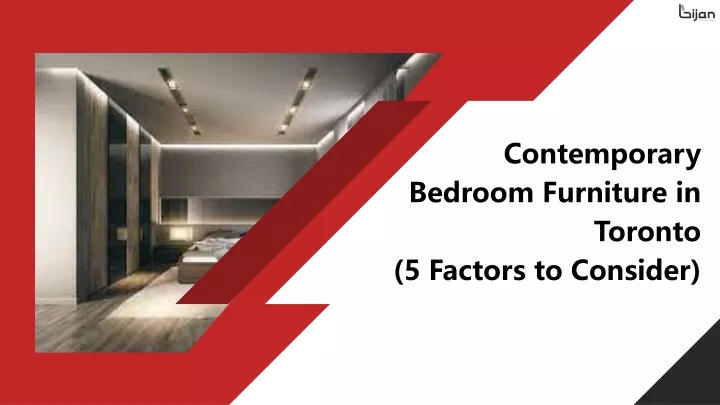 contemporary bedroom furniture in toronto