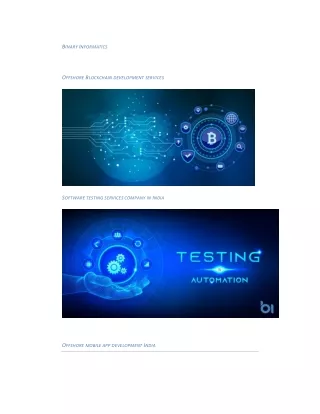 Binary Informatics