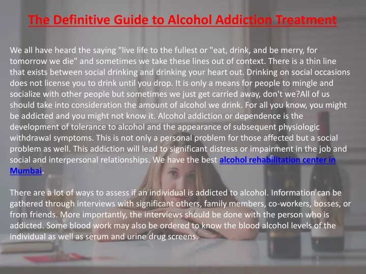 the definitive guide to alcohol addiction