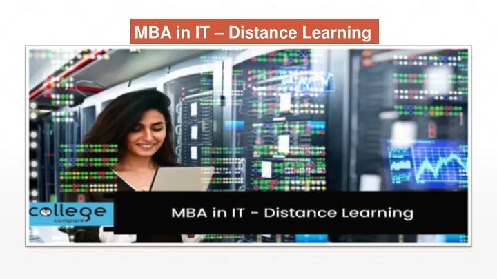 mba in it distance learning