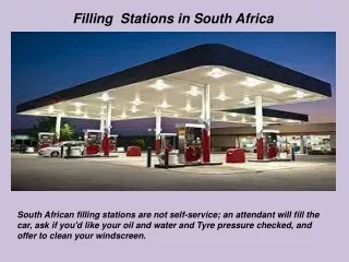 One Of The Best Filling Stations in South Africa