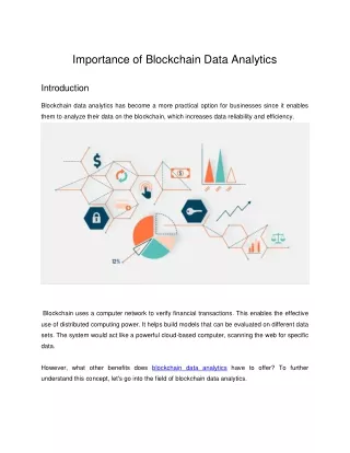 importance of blockchain data analytics