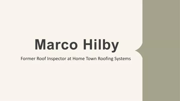 marco hilby