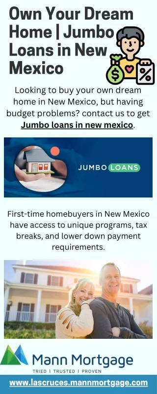 Own Your Dream Home  Jumbo Loans in New Mexico