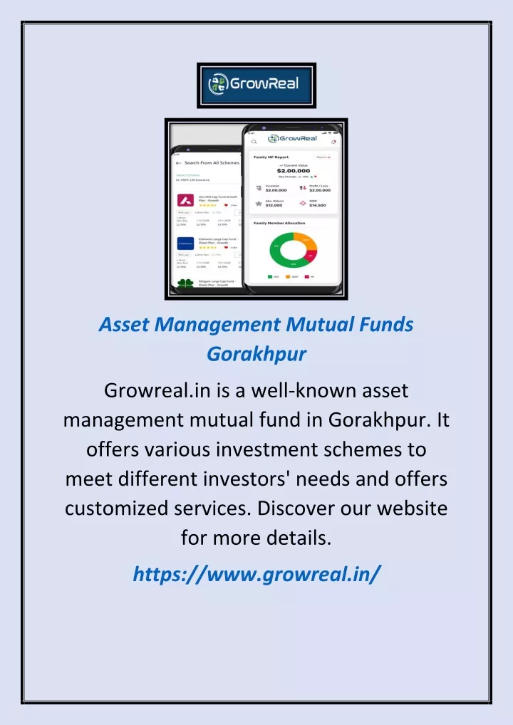 asset management mutual funds gorakhpur