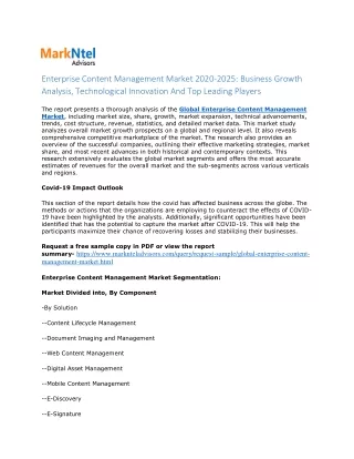 enterprise content management market 2020 2025