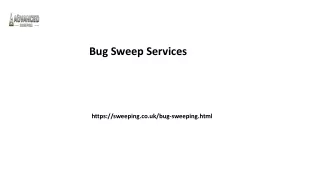 Bug Sweep Services Sweeping.co.uk...