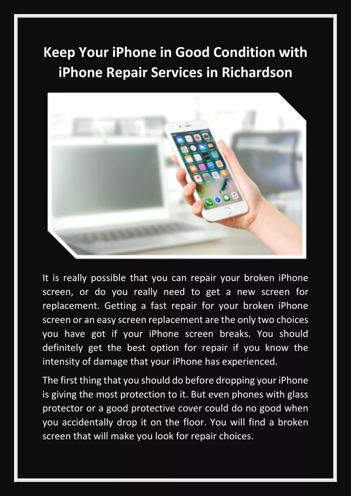 keep your iphone in good condition with iphone