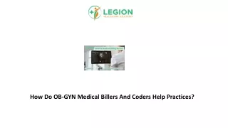 how do ob gyn medical billers and coders help