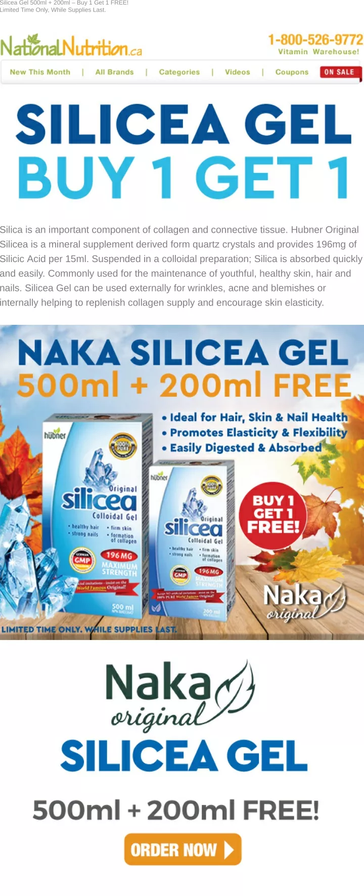 silicea gel 500ml 200ml buy 1 get 1 free limited