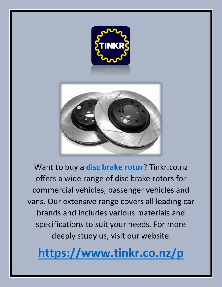 want to buy a disc brake rotor tinkr co nz offers