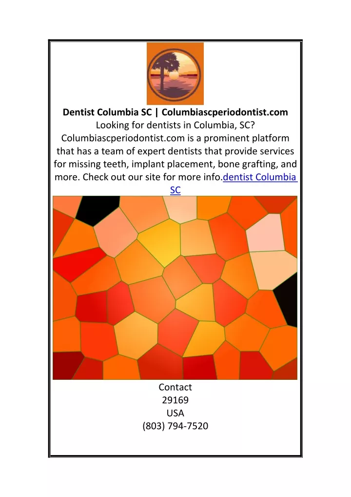 dentist columbia sc columbiascperiodontist