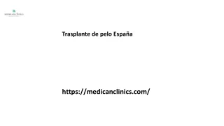 Trasplante de pelo España Medicanclinics.com...