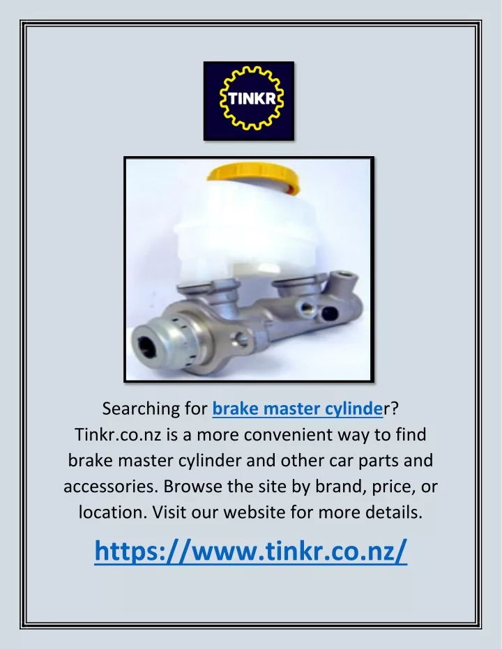 searching for brake master cylinde r tinkr