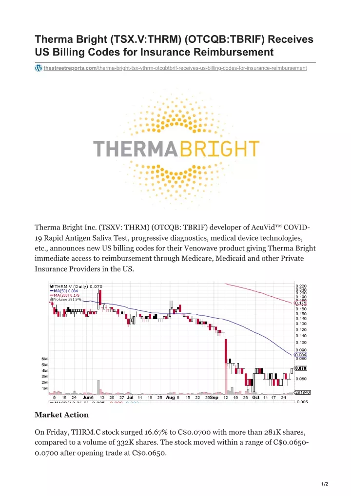 therma bright tsx v thrm otcqb tbrif receives