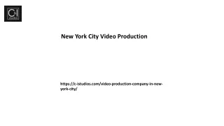 New York City Video Production C-istudios.com....