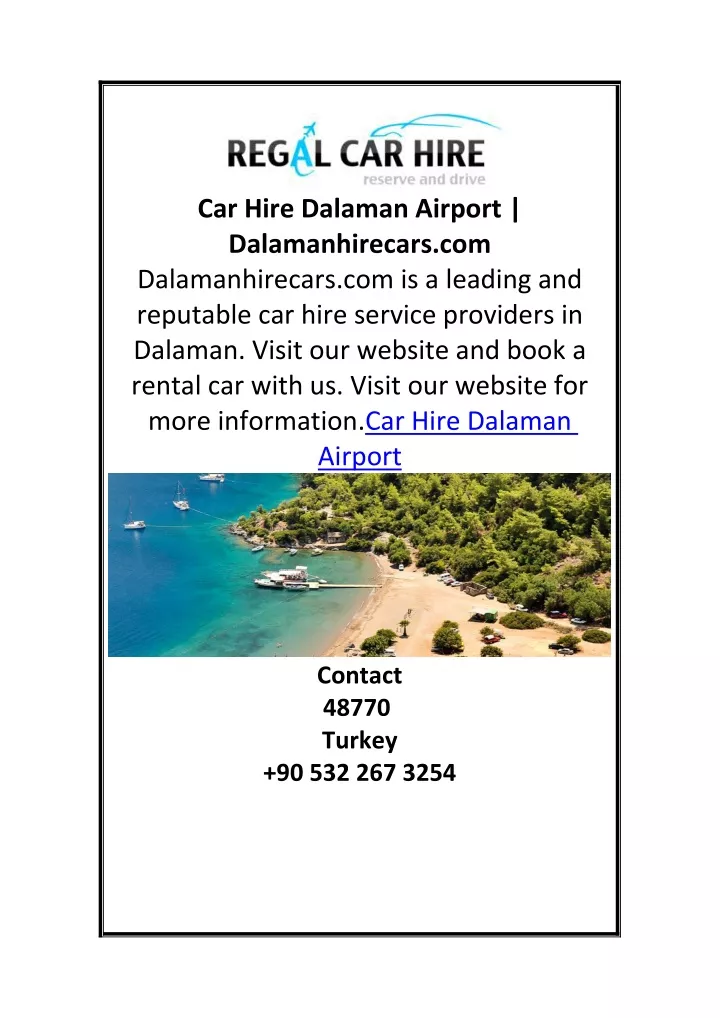 car hire dalaman airport dalamanhirecars