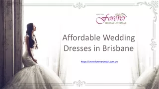 Affordable Wedding Dresses in Brisbane - Forever Bridal & Formal