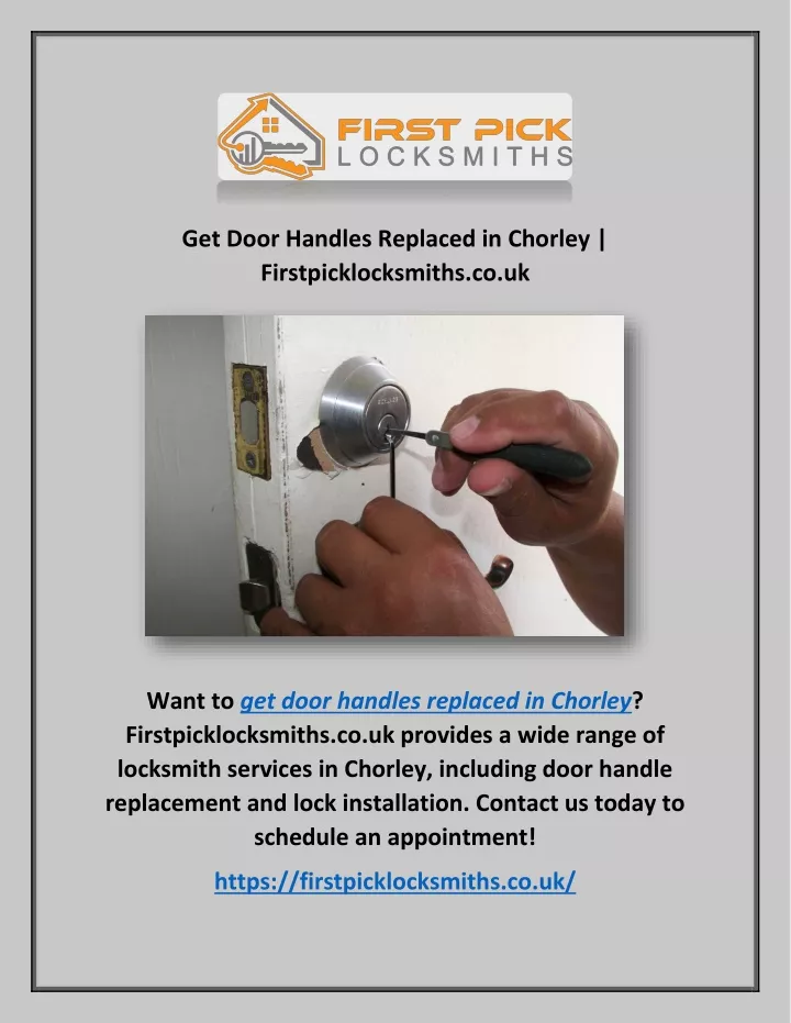 get door handles replaced in chorley