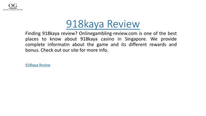 918kaya review