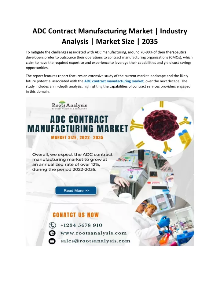adc contract manufacturing market industry