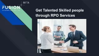 Get Talented Skilled people through RPO Services