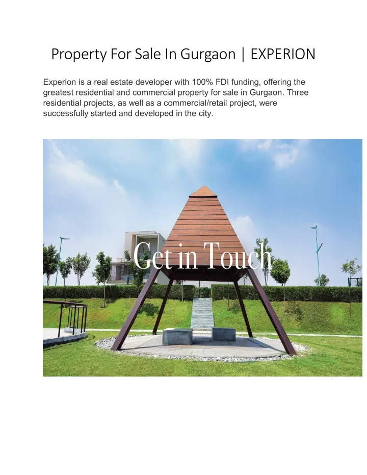 property for sale in gurgaon experion