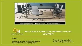 The 4 Benefits of Buying from Office Furniture Manufacturers