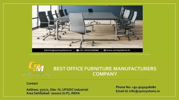 best office furniture manufacturers company