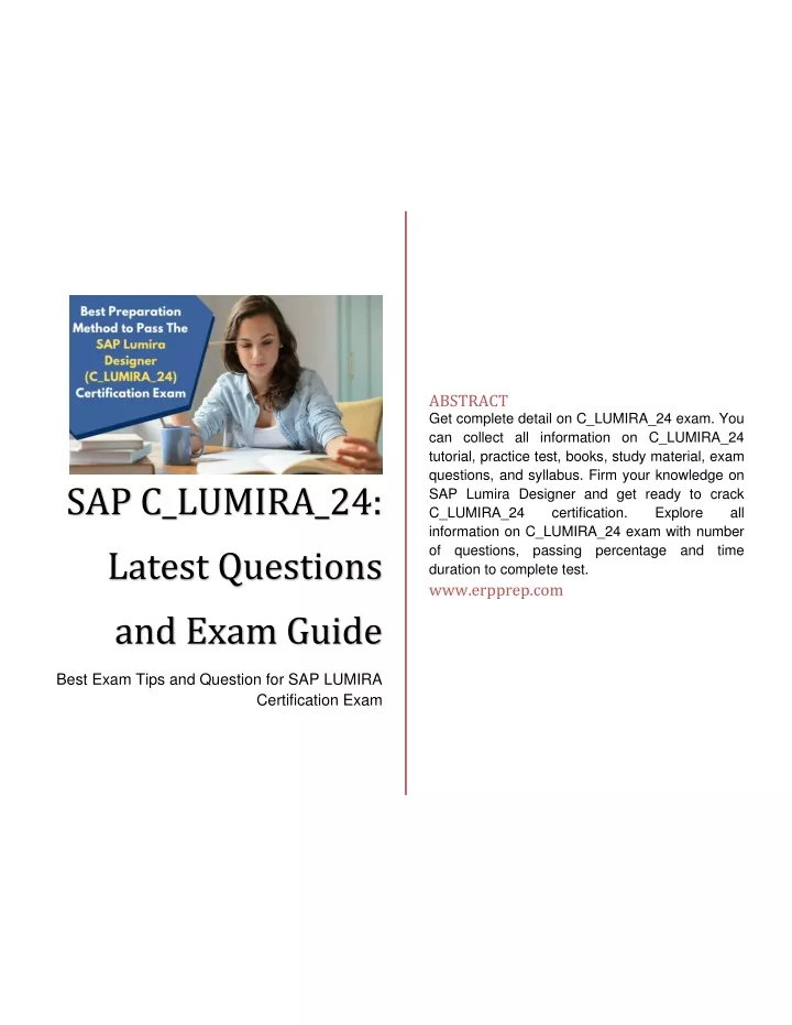 PPT - SAP C_LUMIRA_24 : Latest Questions And Exam Guide For SAP LUMIRA ...