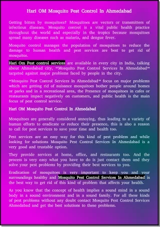 hari om mosquito pest control in ahmedabad hari