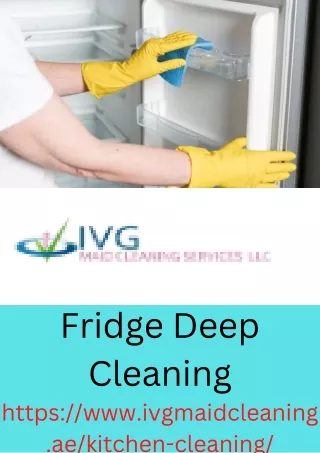 Fridge Deep Cleaning