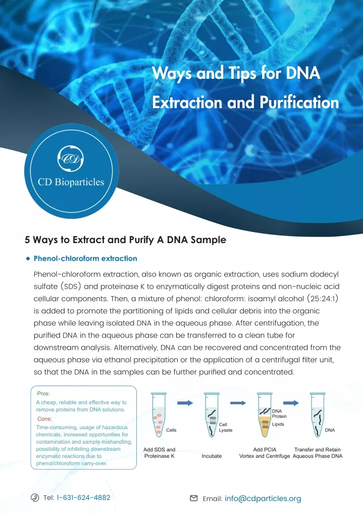 ways and tips for dna extraction and purification